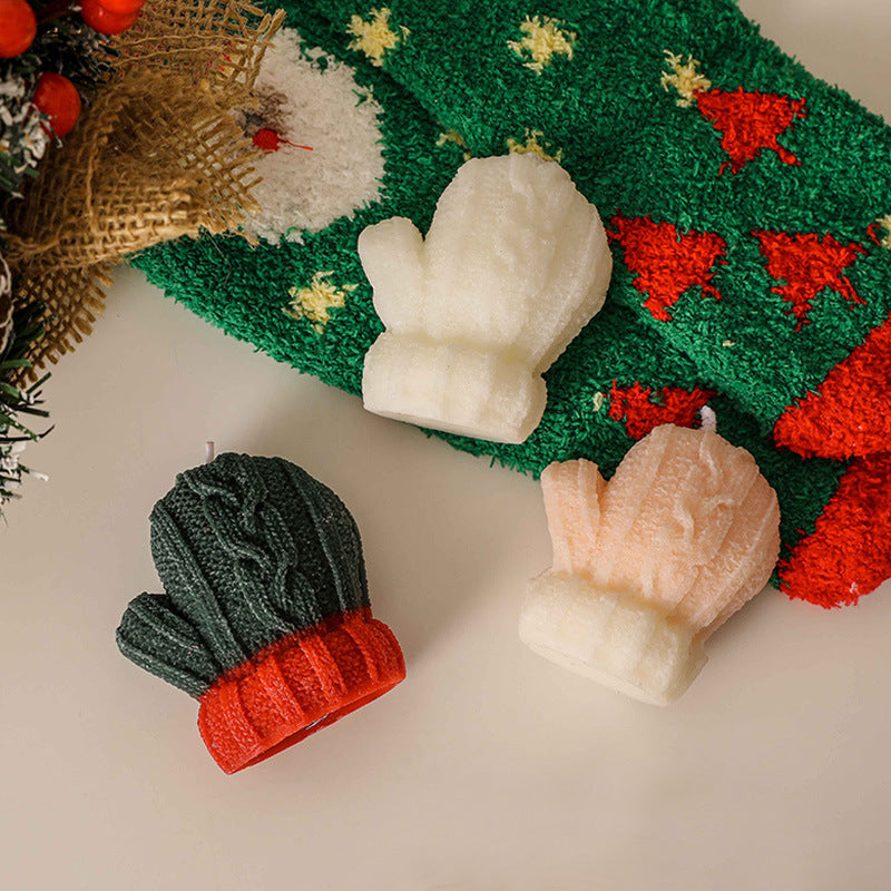 Christmas gloves Scented Candle, Holiday Ornament– Christmas Decoration Gift
