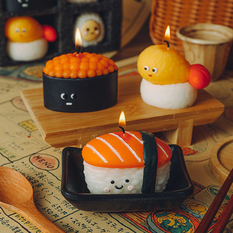 Sushi Original Scented Candle, Holiday Ornament– Christmas Decoration Gift