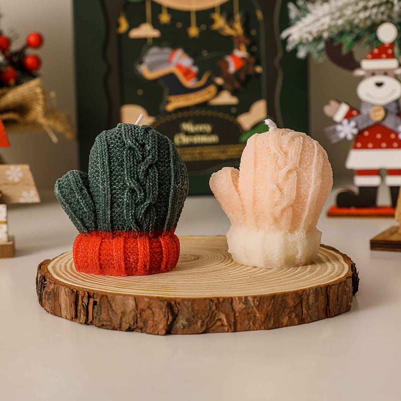 Christmas gloves Scented Candle, Holiday Ornament– Christmas Decoration Gift