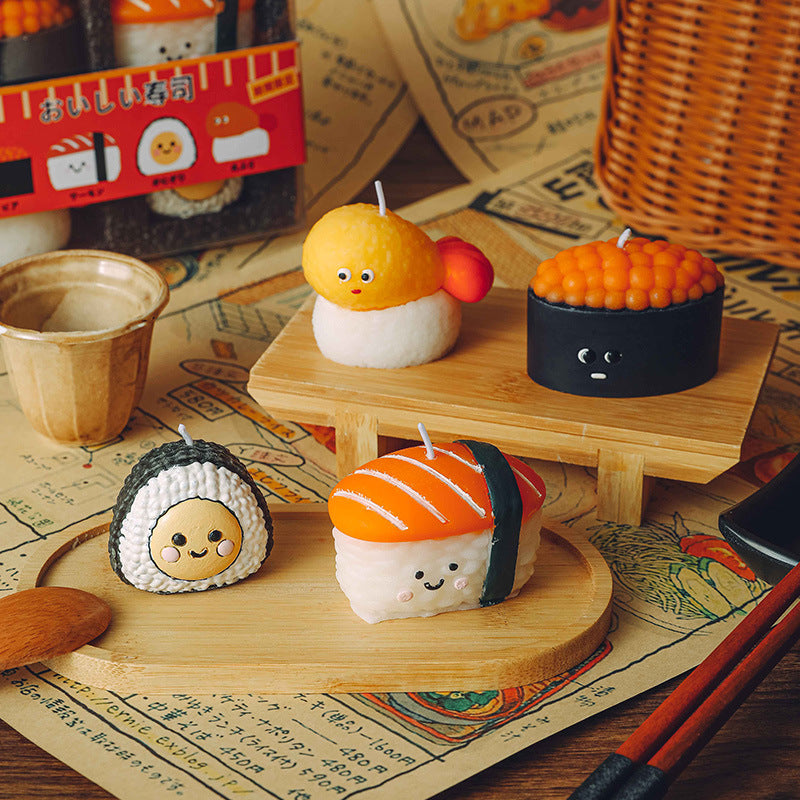 Sushi Original Scented Candle, Holiday Ornament– Christmas Decoration Gift