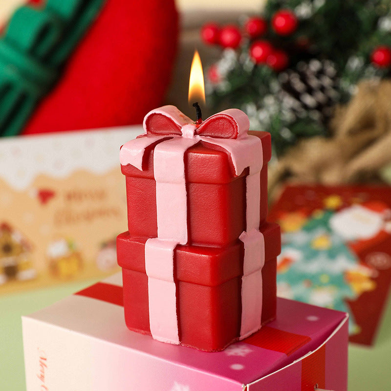 Christmas Gifts Boxes Scented Candle, Holiday Ornament– Christmas Decoration Gift