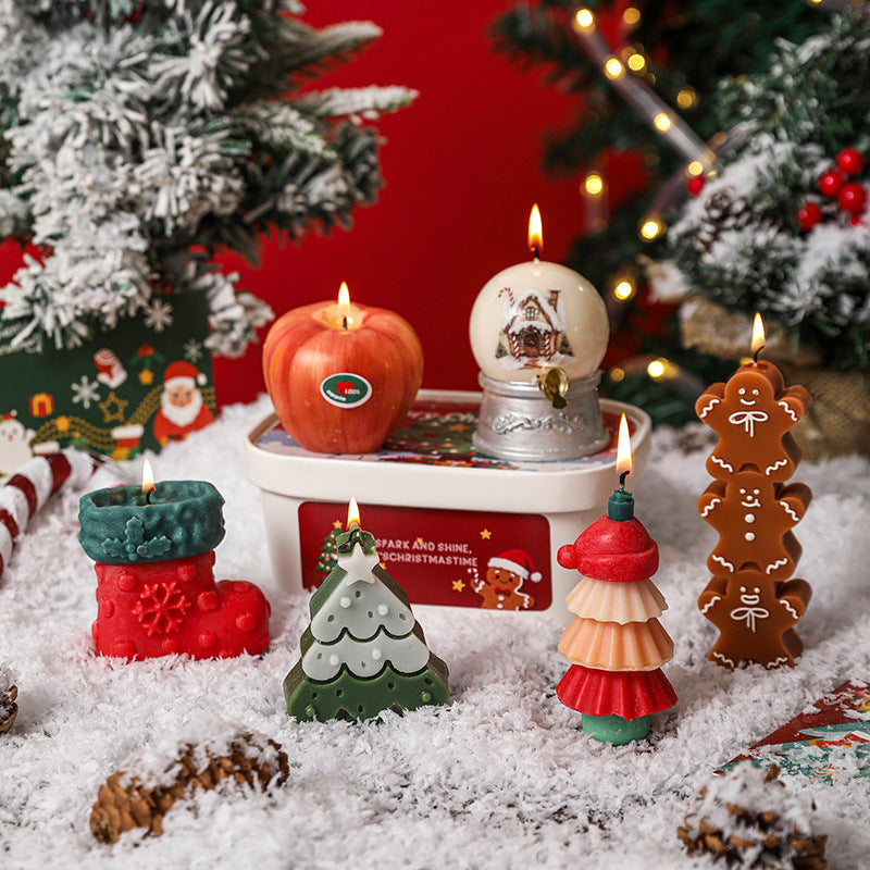 Christmas Gift boxex Candle, Holiday Ornament– Christmas Decoration Gift