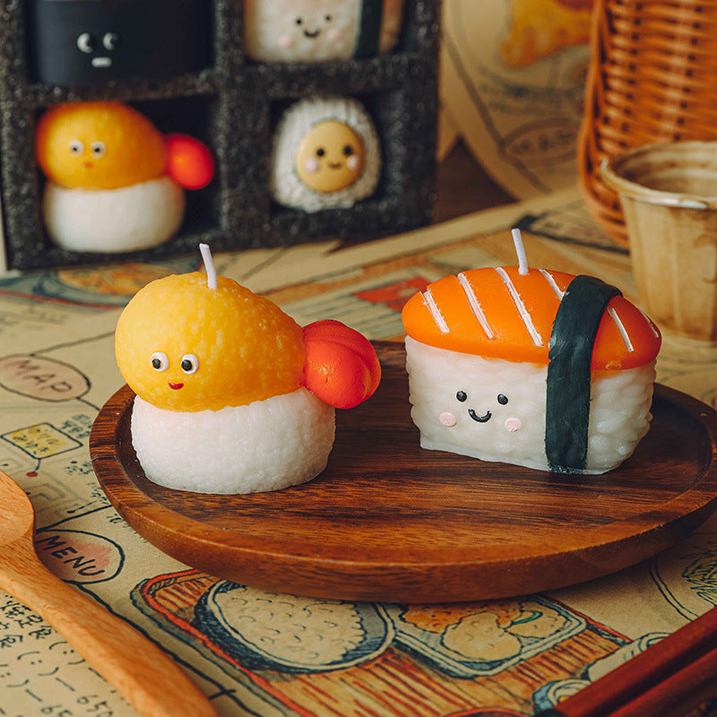 Sushi Original Scented Candle, Holiday Ornament– Christmas Decoration Gift