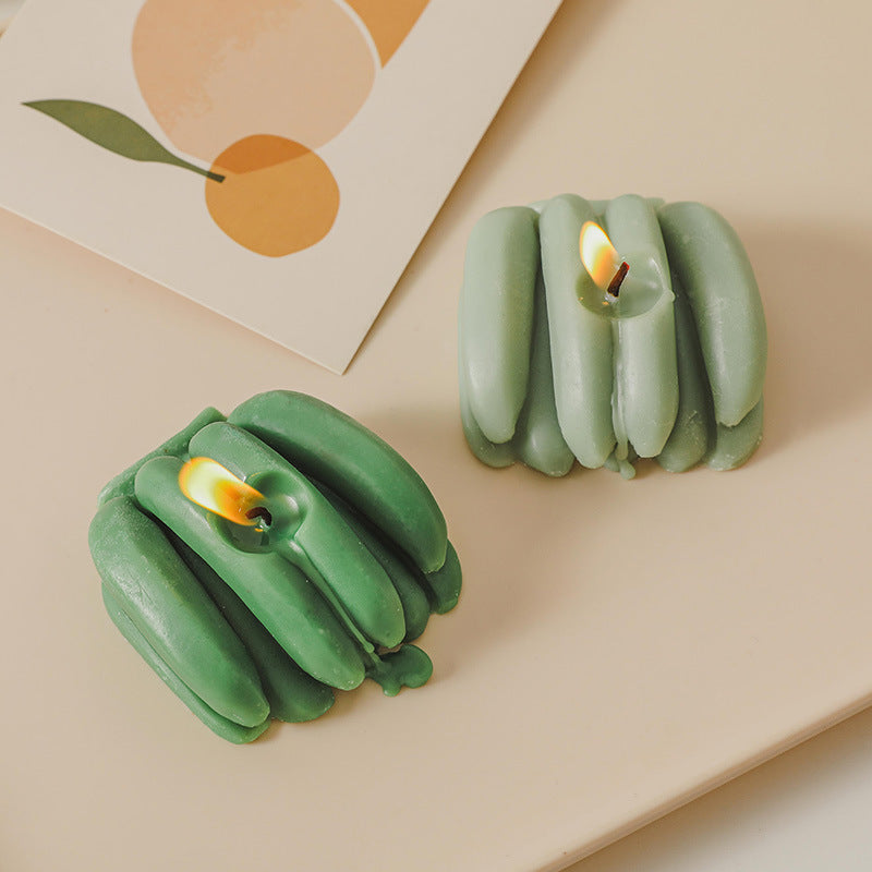 Banana Scented Candle, Holiday Ornament– Christmas Decoration Gift