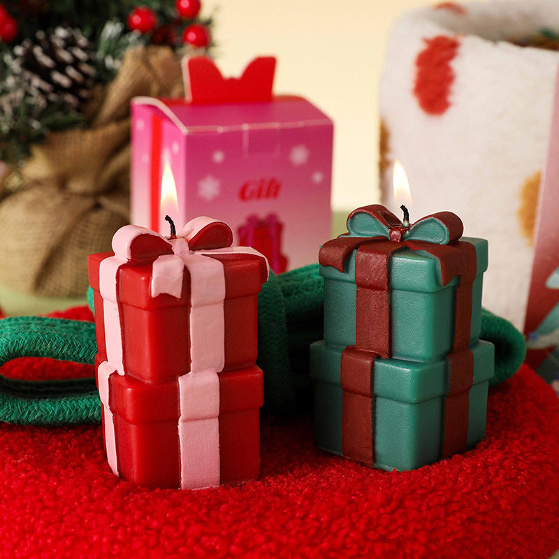Christmas Gifts Boxes Scented Candle, Holiday Ornament– Christmas Decoration Gift