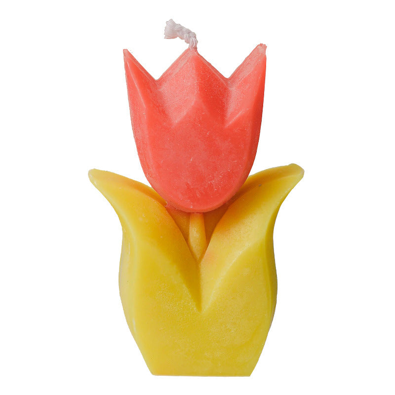 Tulip Scented Candle, Holiday Ornament– Christmas Decoration Gift