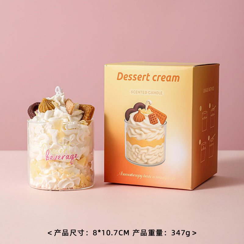 Cup Cake Candle, Holiday Ornament– Christmas Decoration Gift