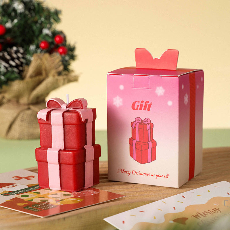 Christmas Gifts Boxes Scented Candle, Holiday Ornament– Christmas Decoration Gift