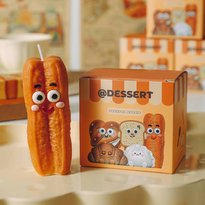 Baked Bread Scented Candle, Holiday Ornament– Christmas Decoration Gift