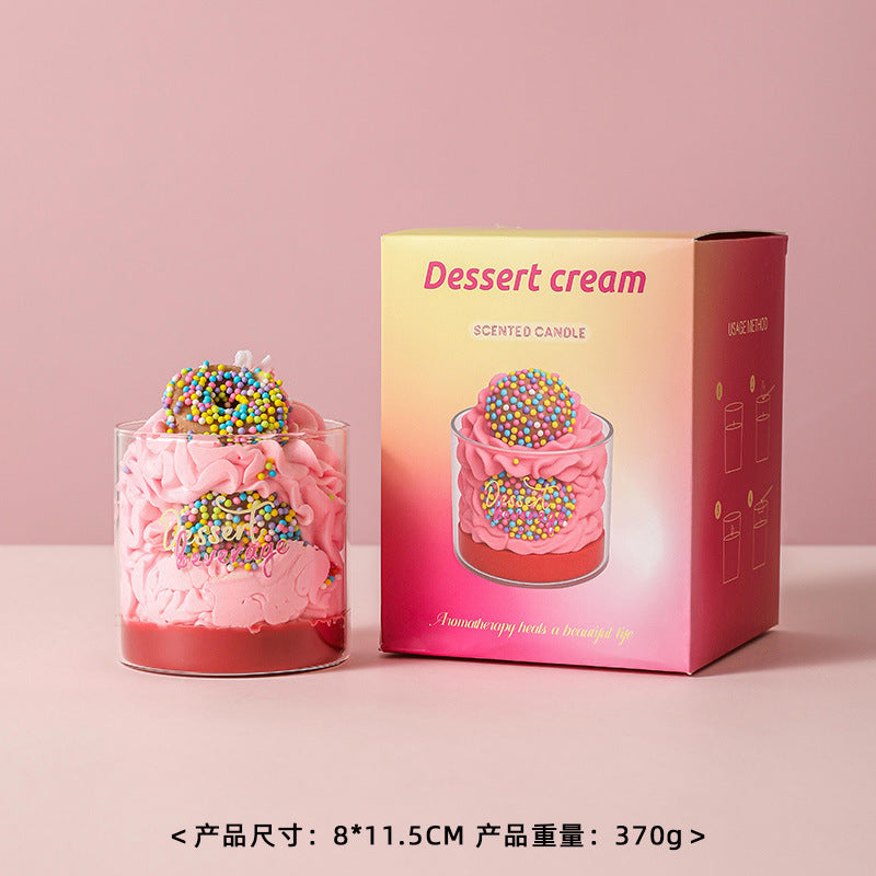 Cup Cake Candle, Holiday Ornament– Christmas Decoration Gift