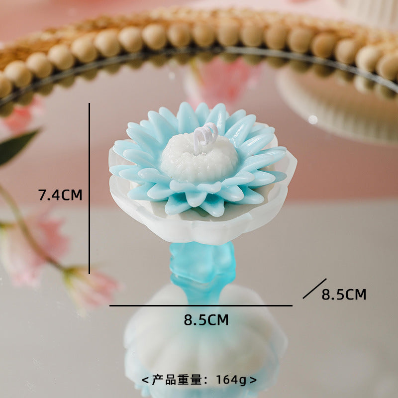 FLower shape Scented Candle, Holiday Ornament– Christmas Decoration Gift