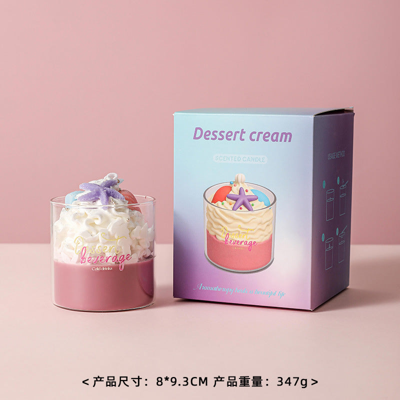 Cup Cake Candle, Holiday Ornament– Christmas Decoration Gift