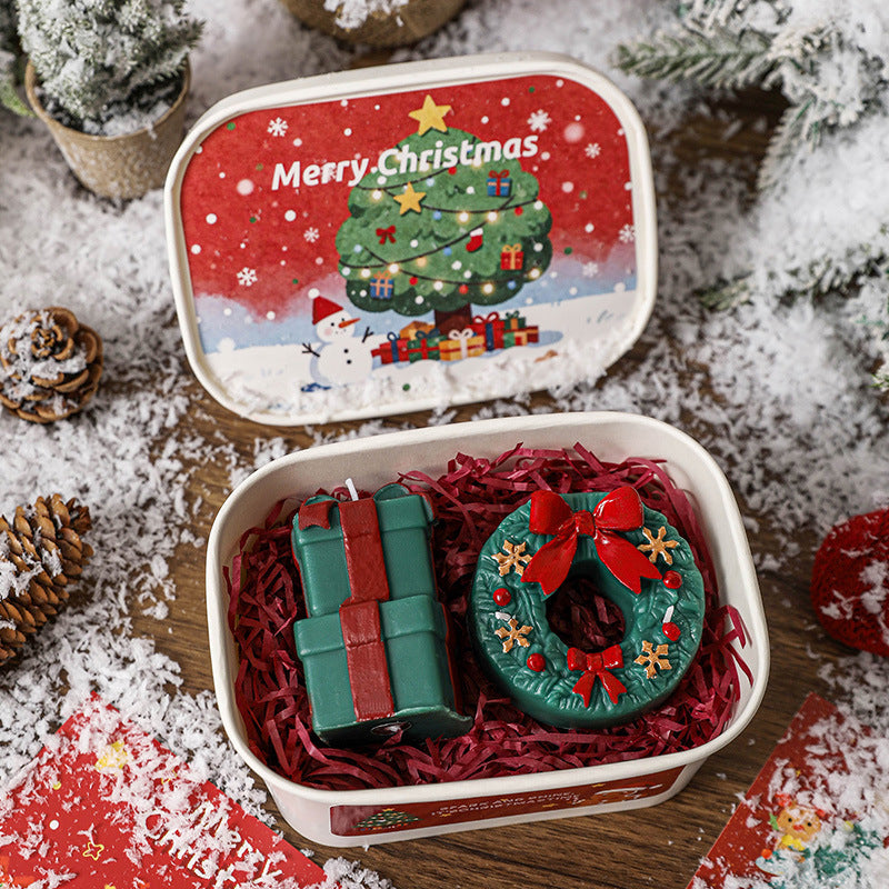 Christmas Gift boxex Candle, Holiday Ornament– Christmas Decoration Gift
