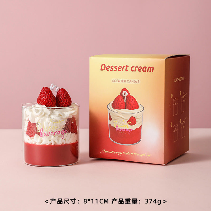 Cup Cake Candle, Holiday Ornament– Christmas Decoration Gift