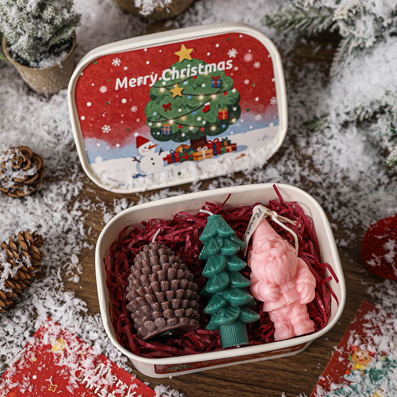 Christmas Gift boxex Candle, Holiday Ornament– Christmas Decoration Gift