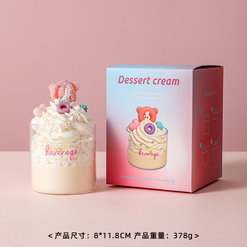 Cup Cake Candle, Holiday Ornament– Christmas Decoration Gift