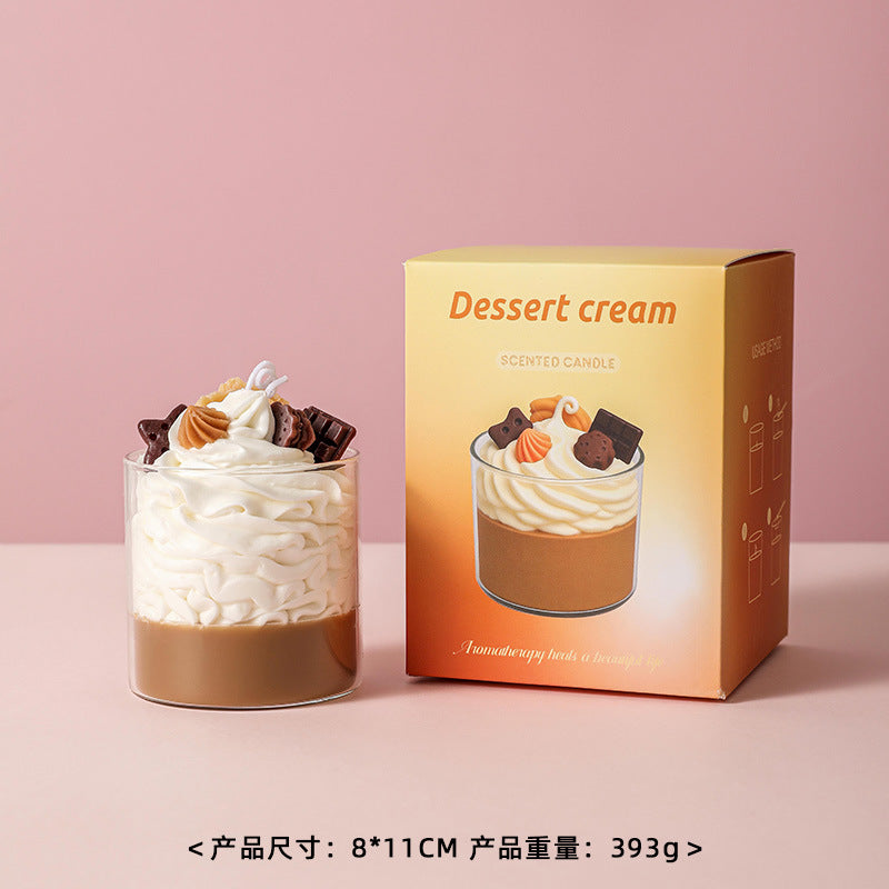 Cup Cake Candle, Holiday Ornament– Christmas Decoration Gift