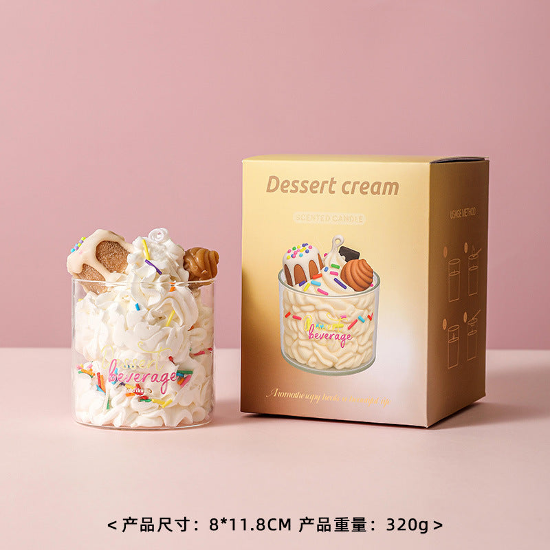 Cup Cake Candle, Holiday Ornament– Christmas Decoration Gift