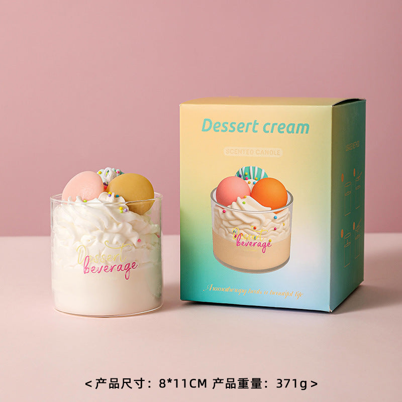 Cup Cake Candle, Holiday Ornament– Christmas Decoration Gift