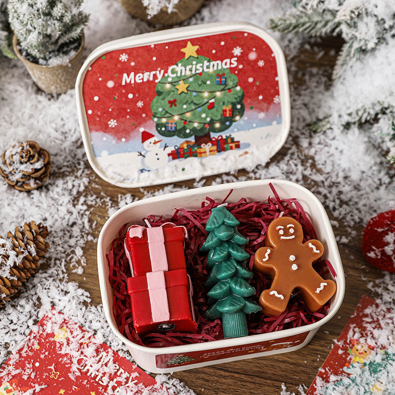Christmas Gift boxex Candle, Holiday Ornament– Christmas Decoration Gift