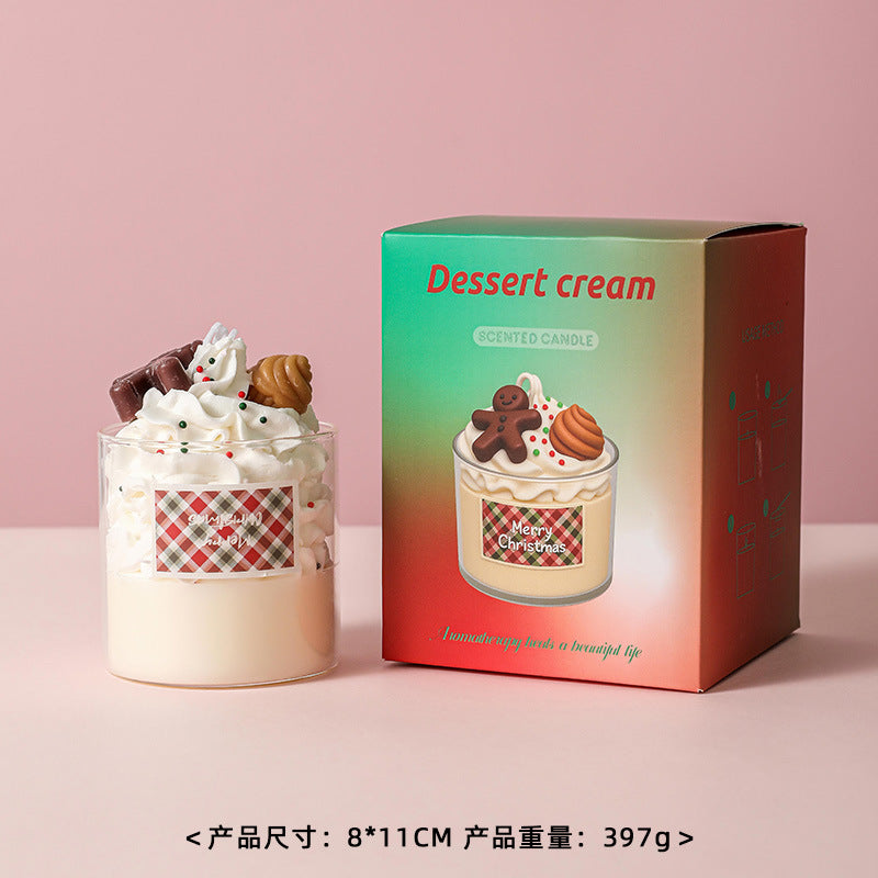 Cup Cake Candle, Holiday Ornament– Christmas Decoration Gift