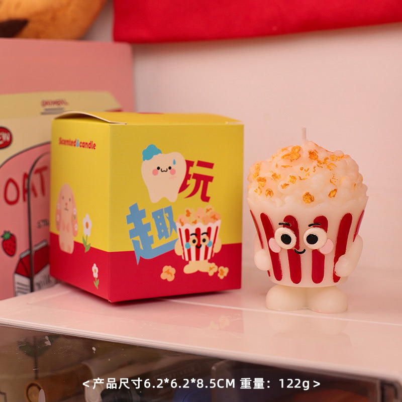 Cartoon Fruit and Vegetable Series Scented Candle, Holiday Ornament