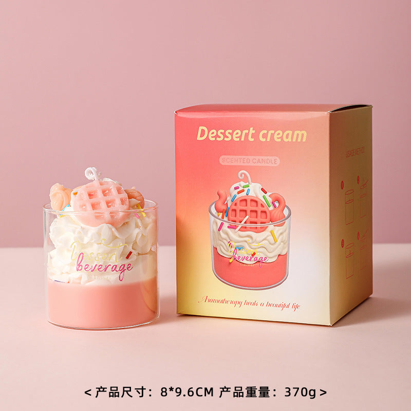 Cup Cake Candle, Holiday Ornament– Christmas Decoration Gift